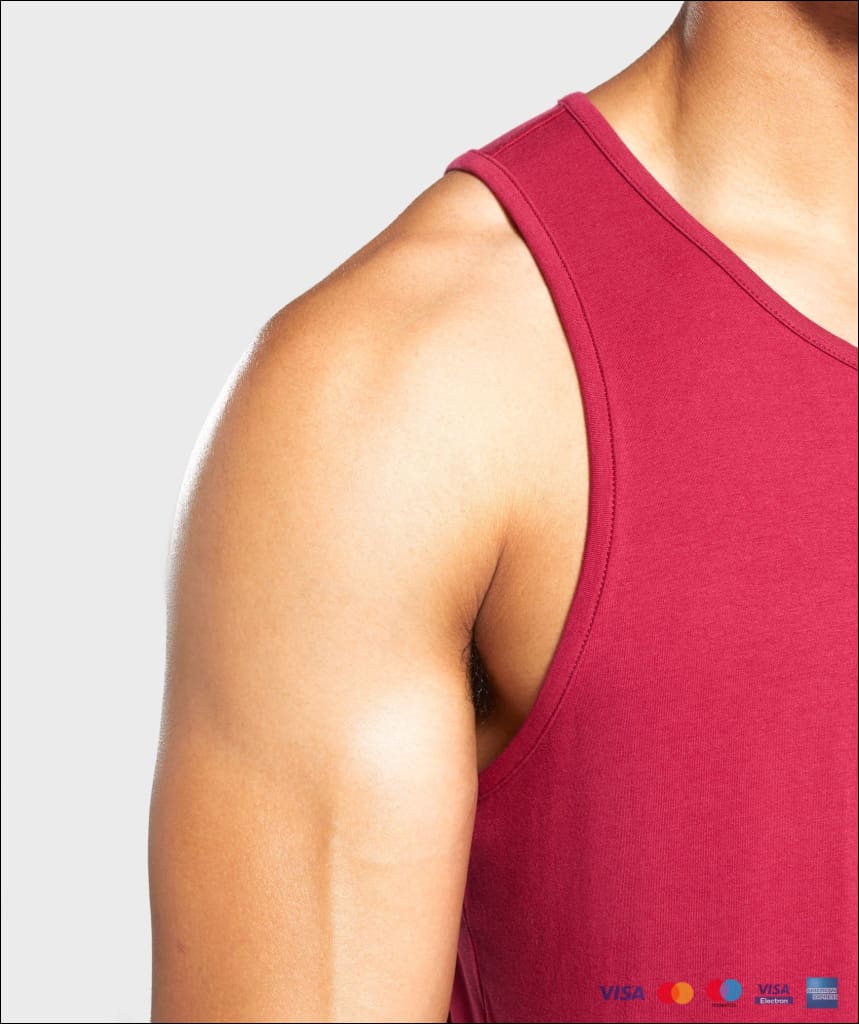 Gymshark Critical Tank - Claret Mens