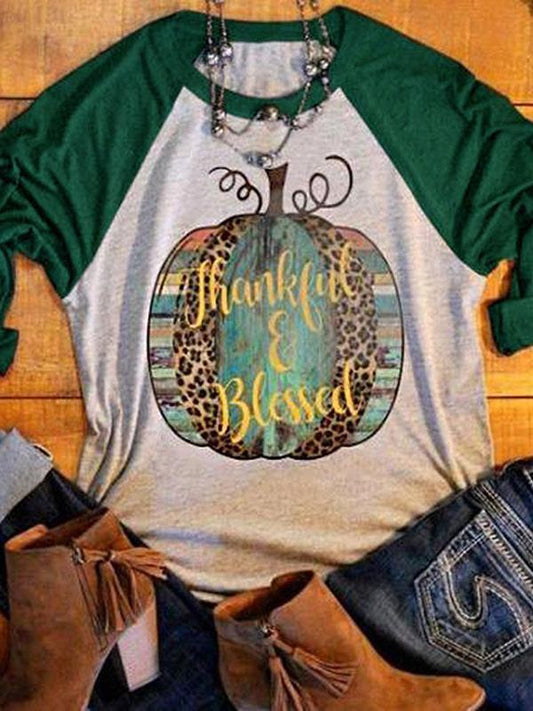 Thankful&Blessed, Baseball T-Shirt