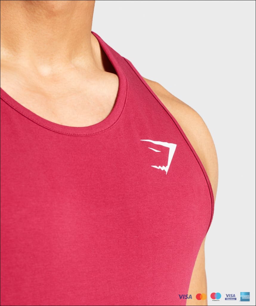 Gymshark Critical Tank - Claret Mens