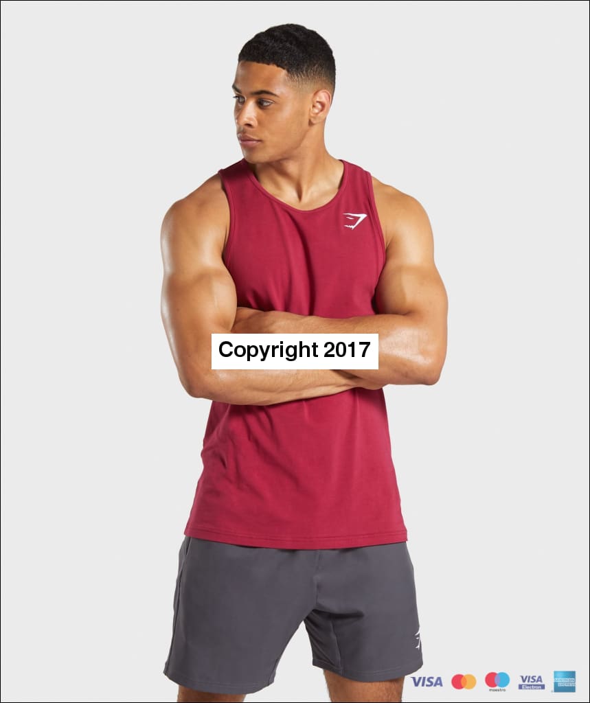 Gymshark Critical Tank - Claret Small Mens