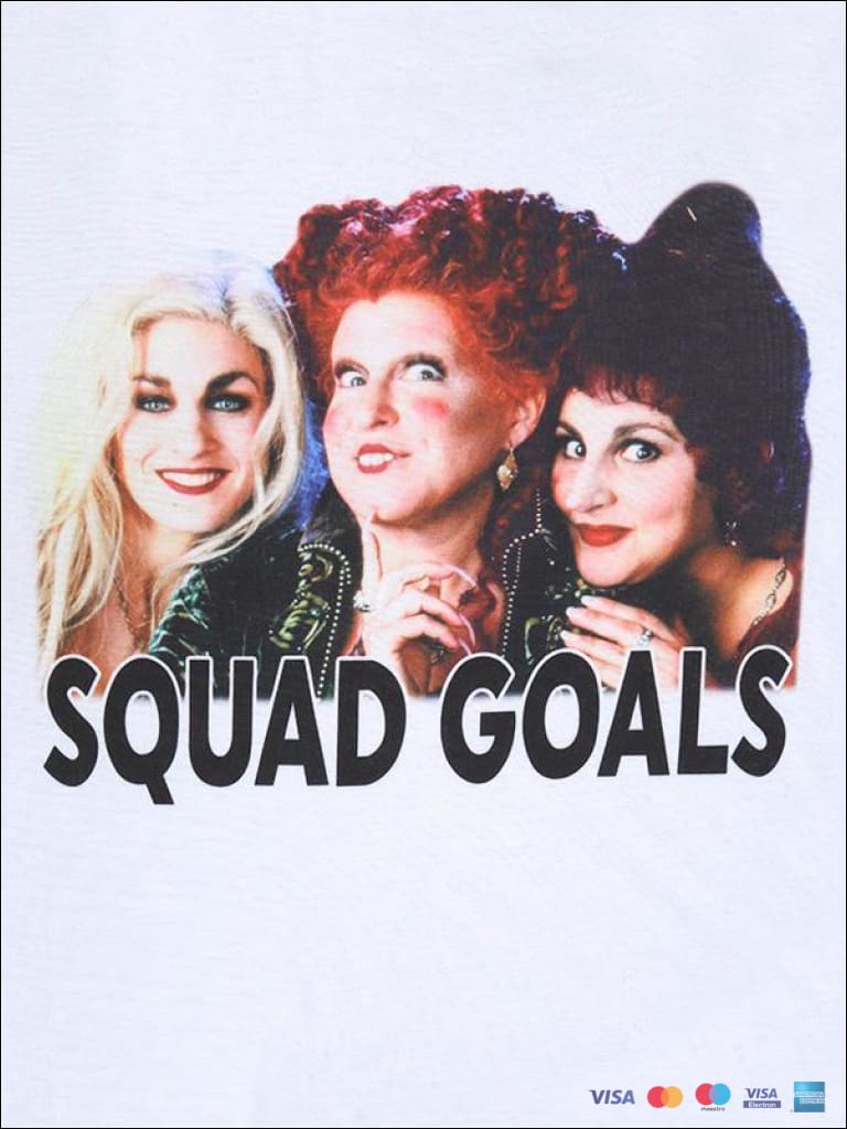 Squad Goals Letter T-Shirt T-Shirts